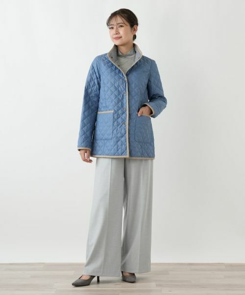 Leilian / レリアン テーラードジャケット | 中わたリバーシブルキルティングジャケット【Leilian WHITE LABEL】 | 詳細10