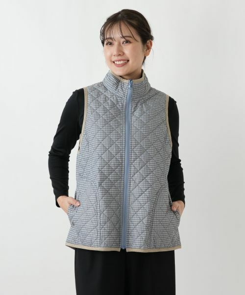 Leilian / レリアン テーラードジャケット | 中わたキルティングフーデッドベスト【Leilian WHITE LABEL】 | 詳細12