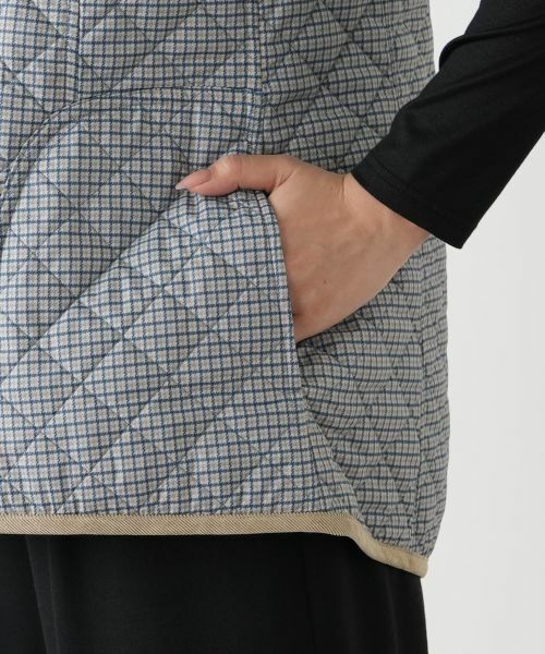 Leilian / レリアン テーラードジャケット | 中わたキルティングフーデッドベスト【Leilian WHITE LABEL】 | 詳細13