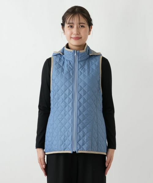 Leilian / レリアン テーラードジャケット | 中わたキルティングフーデッドベスト【Leilian WHITE LABEL】 | 詳細14