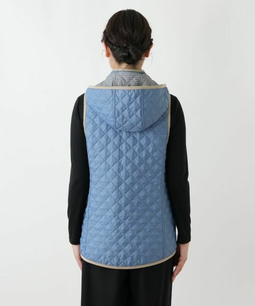 Leilian / レリアン テーラードジャケット | 中わたキルティングフーデッドベスト【Leilian WHITE LABEL】 | 詳細16