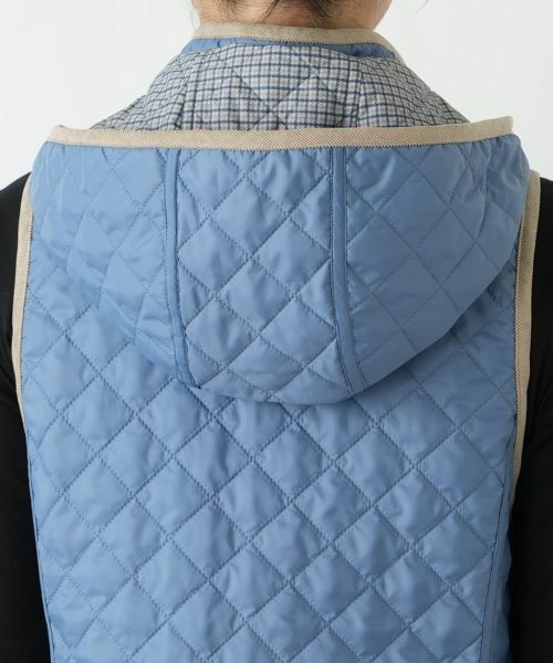 Leilian / レリアン テーラードジャケット | 中わたキルティングフーデッドベスト【Leilian WHITE LABEL】 | 詳細18