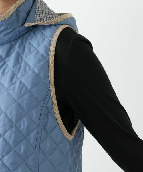 Leilian / レリアン テーラードジャケット | 中わたキルティングフーデッドベスト【Leilian WHITE LABEL】 | 詳細19