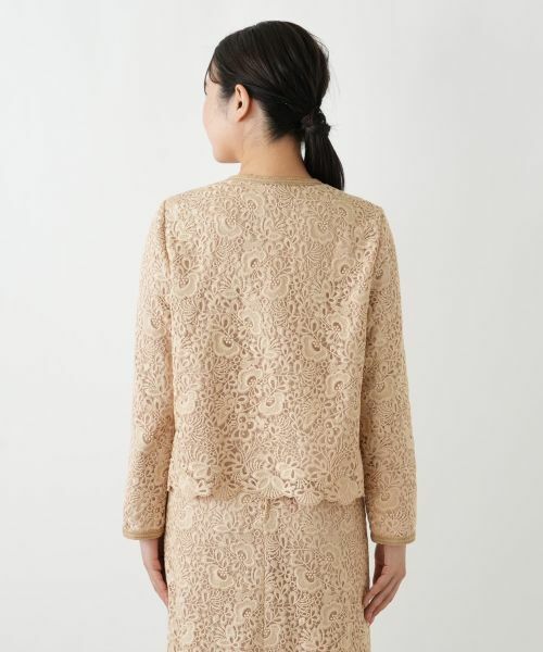 Leilian / レリアン セットアップ | 総レースノーカラースーツ【セレモニー】【Leilian WHITE LABEL】 | 詳細12