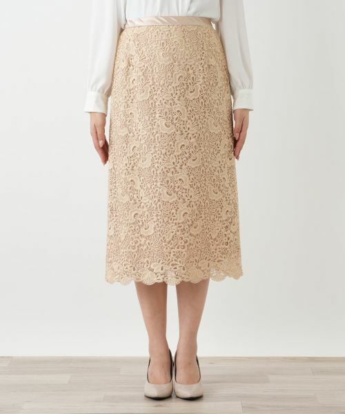 Leilian / レリアン セットアップ | 総レースノーカラースーツ【セレモニー】【Leilian WHITE LABEL】 | 詳細20