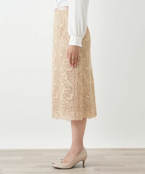 Leilian / レリアン セットアップ | 総レースノーカラースーツ【セレモニー】【Leilian WHITE LABEL】 | 詳細21