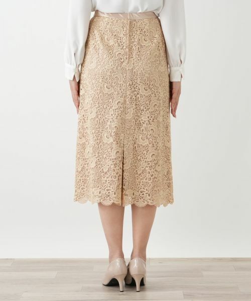 Leilian / レリアン セットアップ | 総レースノーカラースーツ【セレモニー】【Leilian WHITE LABEL】 | 詳細22