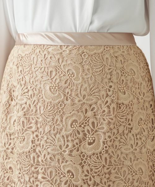 Leilian / レリアン セットアップ | 総レースノーカラースーツ【セレモニー】【Leilian WHITE LABEL】 | 詳細23