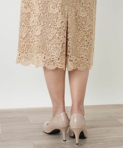 Leilian / レリアン セットアップ | 総レースノーカラースーツ【セレモニー】【Leilian WHITE LABEL】 | 詳細26