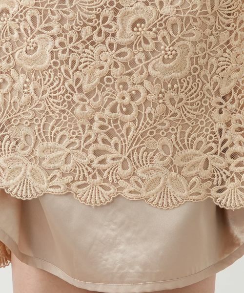 Leilian / レリアン セットアップ | 総レースノーカラースーツ【セレモニー】【Leilian WHITE LABEL】 | 詳細27