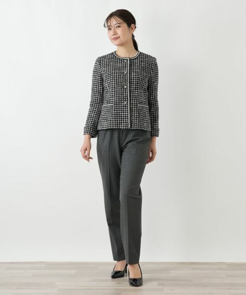 Leilian / レリアン テーラードジャケット | パールライクボタンジャケット【セレモニー】【Leilian WHITE LABEL】 | 詳細1