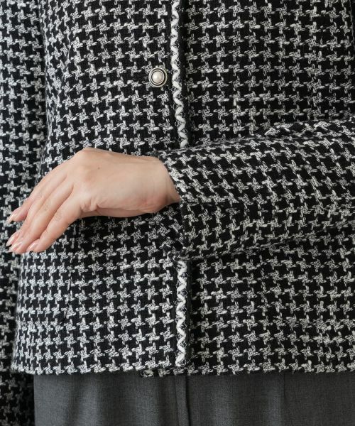 Leilian / レリアン テーラードジャケット | パールライクボタンジャケット【セレモニー】【Leilian WHITE LABEL】 | 詳細11