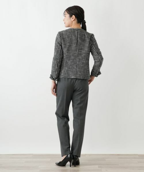 Leilian / レリアン テーラードジャケット | パールライクボタンジャケット【セレモニー】【Leilian WHITE LABEL】 | 詳細3