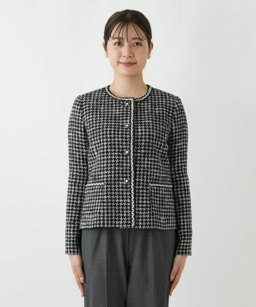 Leilian / レリアン テーラードジャケット | パールライクボタンジャケット【セレモニー】【Leilian WHITE LABEL】 | 詳細4