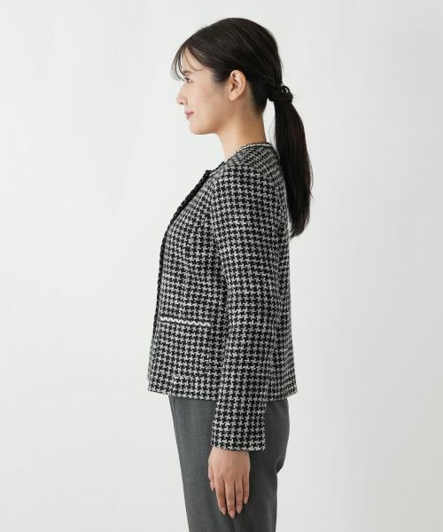 Leilian / レリアン テーラードジャケット | パールライクボタンジャケット【セレモニー】【Leilian WHITE LABEL】 | 詳細5