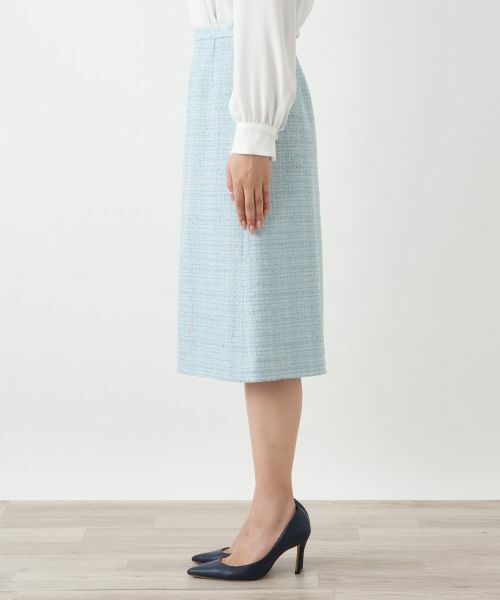 Leilian / レリアン セットアップ | ノーカラーツイード風スーツ【セレモニー】【Leilian WHITE LABEL】 | 詳細19