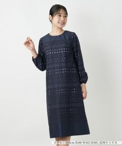 Leilian / レリアン ドレス | 七分袖ワンピース【セレモニー】【Leilian WHITE LABEL】