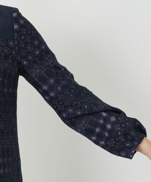 Leilian / レリアン ドレス | 七分袖ワンピース【セレモニー】【Leilian WHITE LABEL】 | 詳細10