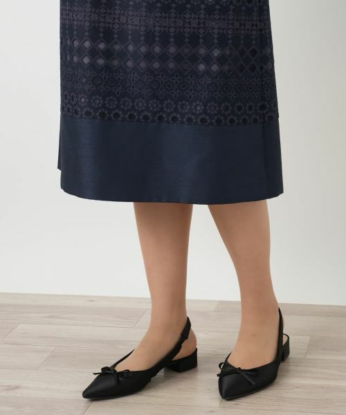 Leilian / レリアン ドレス | 七分袖ワンピース【セレモニー】【Leilian WHITE LABEL】 | 詳細11