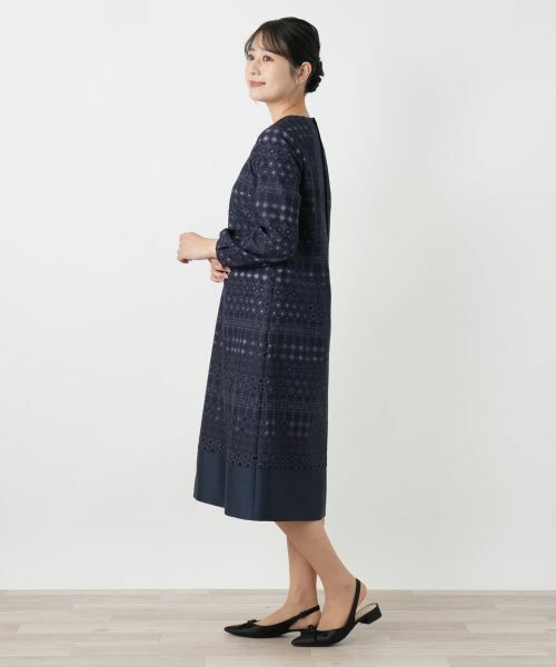 Leilian / レリアン ドレス | 七分袖ワンピース【セレモニー】【Leilian WHITE LABEL】 | 詳細2