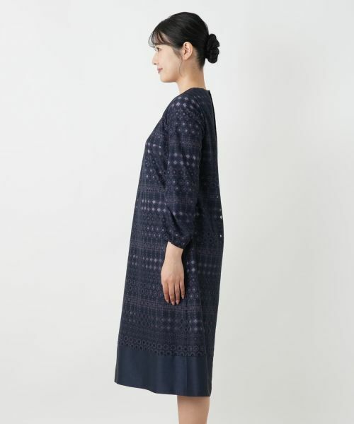 Leilian / レリアン ドレス | 七分袖ワンピース【セレモニー】【Leilian WHITE LABEL】 | 詳細5