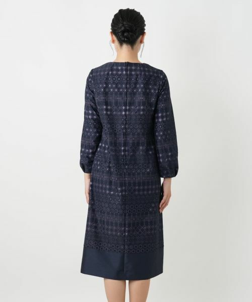 Leilian / レリアン ドレス | 七分袖ワンピース【セレモニー】【Leilian WHITE LABEL】 | 詳細6