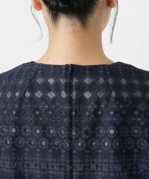 Leilian / レリアン ドレス | 七分袖ワンピース【セレモニー】【Leilian WHITE LABEL】 | 詳細8