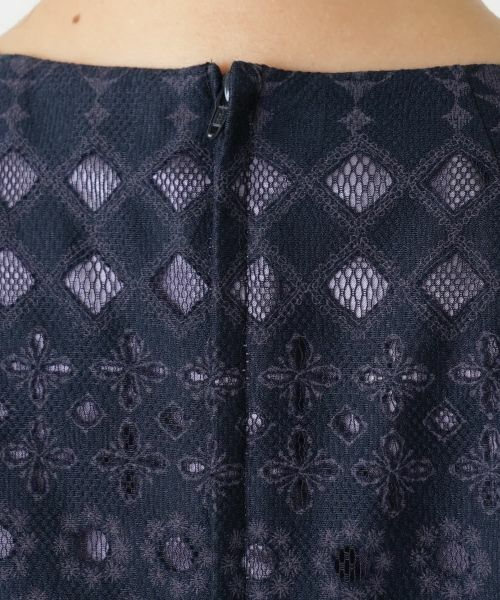 Leilian / レリアン ドレス | 七分袖ワンピース【セレモニー】【Leilian WHITE LABEL】 | 詳細9