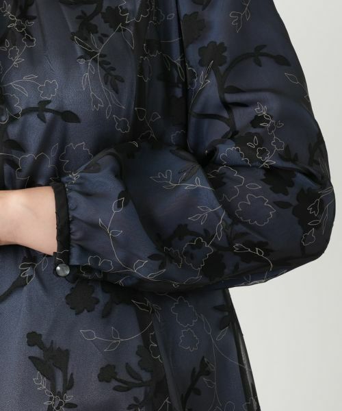 Leilian / レリアン ドレス | 透かし花柄レイヤードワンピース【セレモニー】【Leilian WHITE LABEL】 | 詳細11