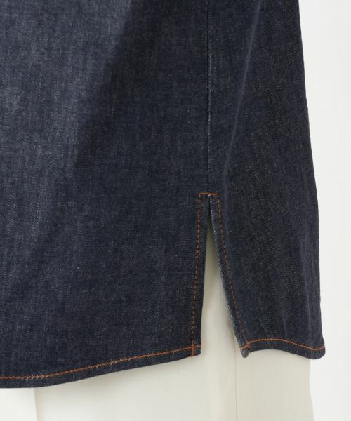 Leilian / レリアン シャツ・ブラウス | ボウタイデニムブラウス | 詳細11