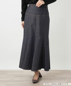 Leilian / レリアン ミニ・ひざ丈スカート | マーメイドデニムスカート