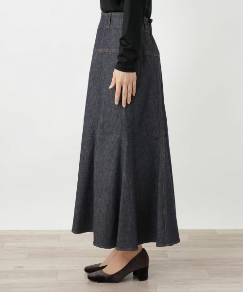 Leilian / レリアン ミニ・ひざ丈スカート | マーメイドデニムスカート | 詳細5