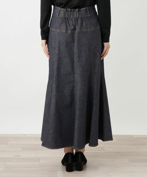 Leilian / レリアン ミニ・ひざ丈スカート | マーメイドデニムスカート | 詳細6