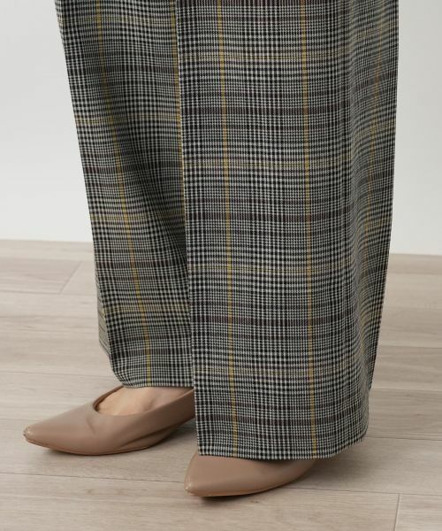 Leilian / レリアン その他パンツ | グレンチェックワイドパンツ | 詳細12
