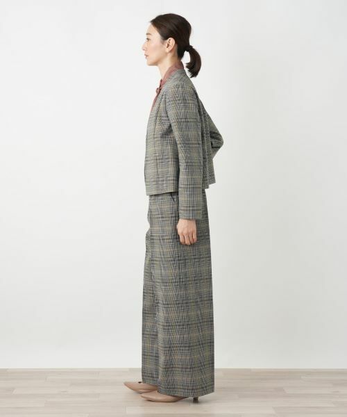 Leilian / レリアン その他パンツ | グレンチェックワイドパンツ | 詳細2