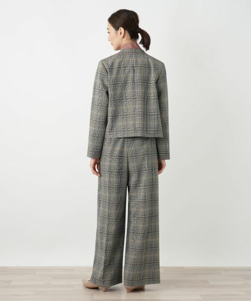 Leilian / レリアン その他パンツ | グレンチェックワイドパンツ | 詳細3