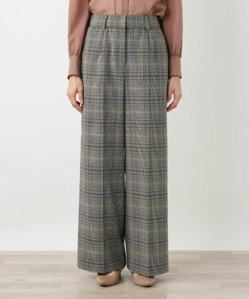 Leilian / レリアン その他パンツ | グレンチェックワイドパンツ | 詳細7