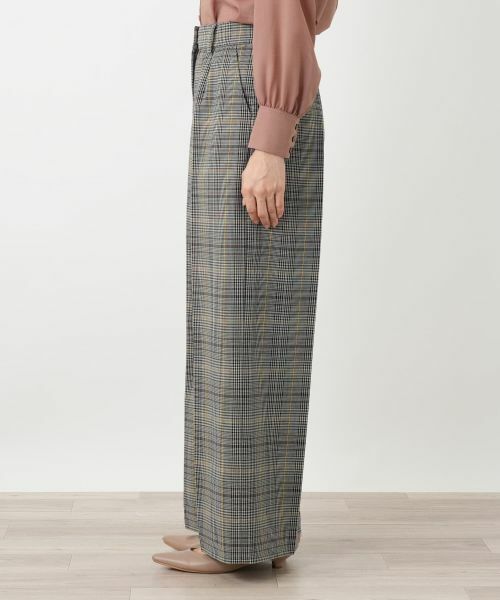 Leilian / レリアン その他パンツ | グレンチェックワイドパンツ | 詳細8
