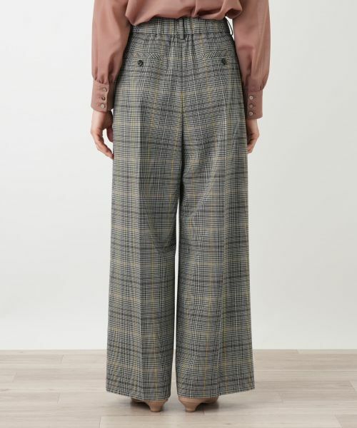 Leilian / レリアン その他パンツ | グレンチェックワイドパンツ | 詳細9