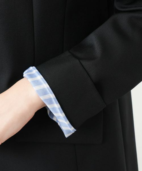 Leilian / レリアン テーラードジャケット | Vネックノーカラージャケット | 詳細12