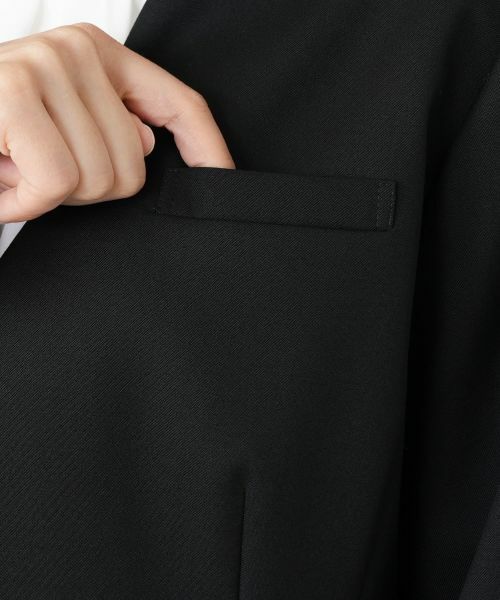 Leilian / レリアン テーラードジャケット | Vネックノーカラージャケット | 詳細13