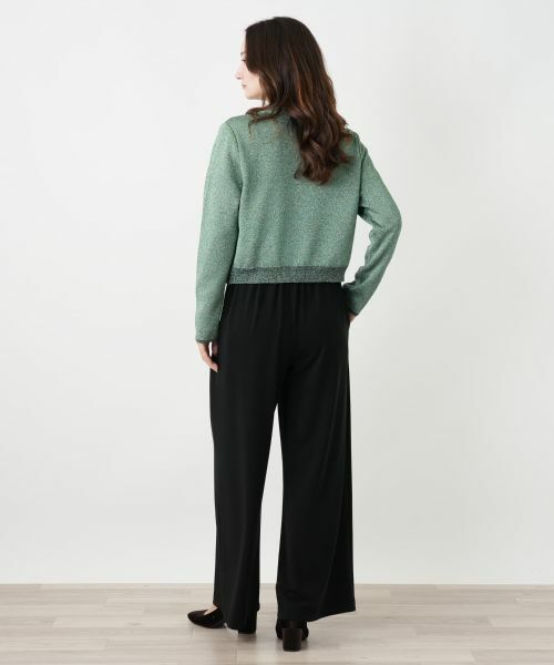 Leilian / レリアン カーディガン・ボレロ | ラメVネックショートカーディガン | 詳細18