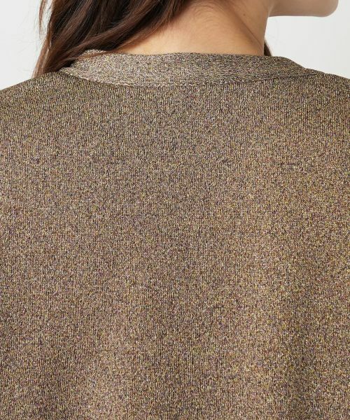 Leilian / レリアン カーディガン・ボレロ | ラメVネックショートカーディガン | 詳細8