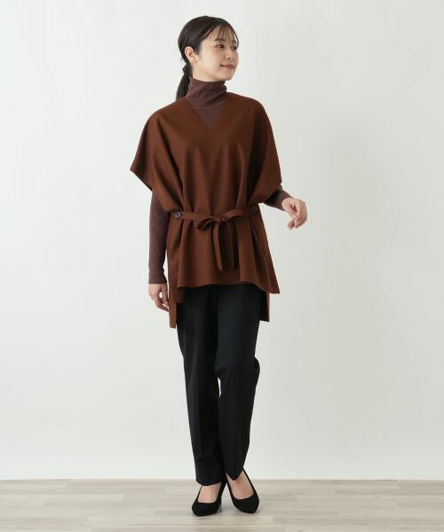 Leilian / レリアン テーラードジャケット | Vネックチュニックベスト | 詳細1