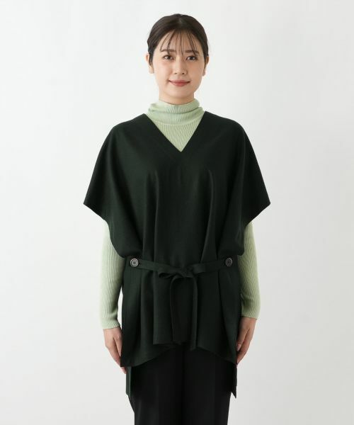 Leilian / レリアン テーラードジャケット | Vネックチュニックベスト | 詳細10