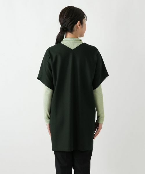 Leilian / レリアン テーラードジャケット | Vネックチュニックベスト | 詳細12