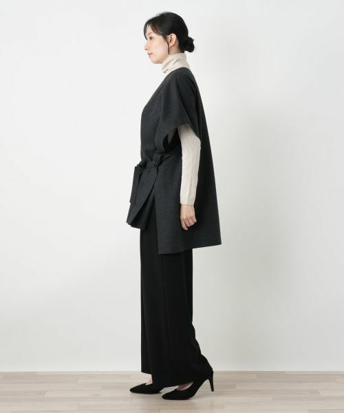 Leilian / レリアン テーラードジャケット | Vネックチュニックベスト | 詳細5