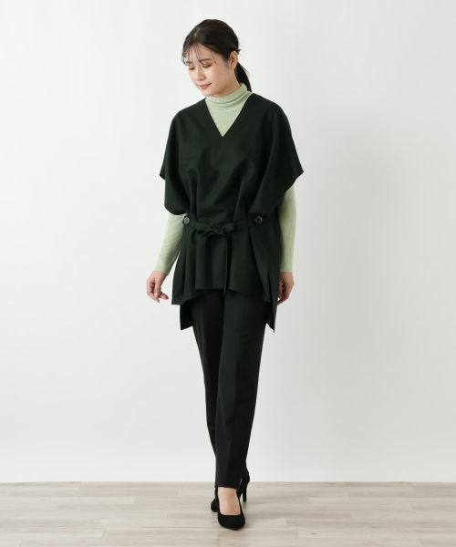 Leilian / レリアン テーラードジャケット | Vネックチュニックベスト | 詳細7