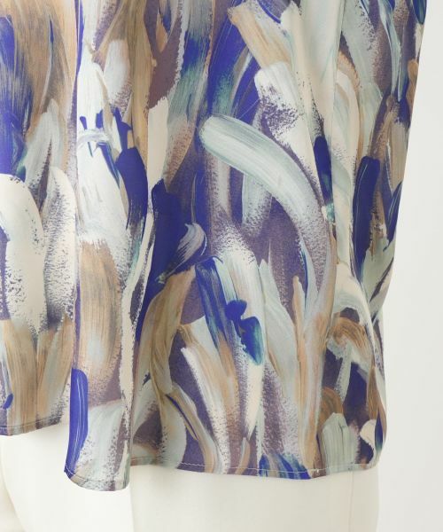 Leilian / レリアン シャツ・ブラウス | プリントクルーネックブラウス | 詳細11