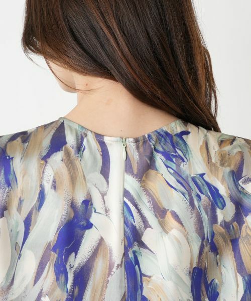 Leilian / レリアン シャツ・ブラウス | プリントクルーネックブラウス | 詳細8